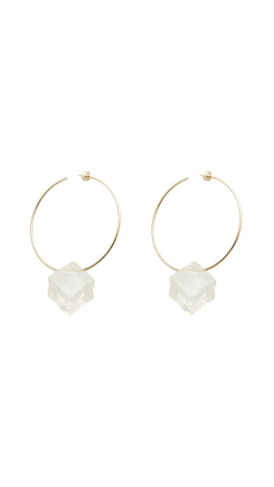 Jacquemus Серьги La Gourmette Glacons золотистого тона из смолы
