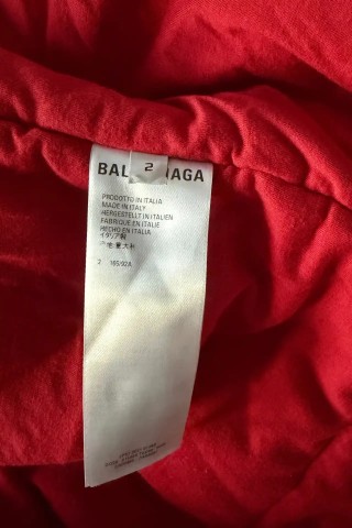 Balenciaga Красное утепленное пальто Красный