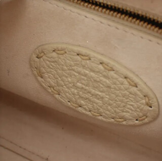 Fendi Клатч Cream Leather Astrology Embroidered Canvas Mini Peekaboo Top Handle Молочный