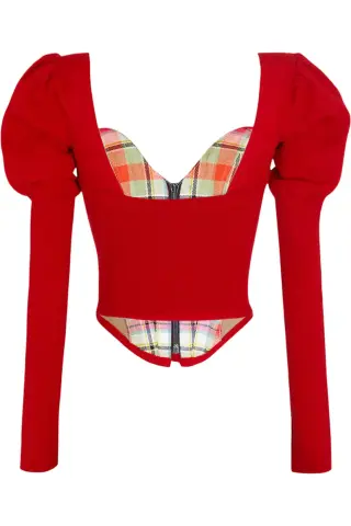 Vivienne Westwood Красный кардиган с корсетом Bea Красный
