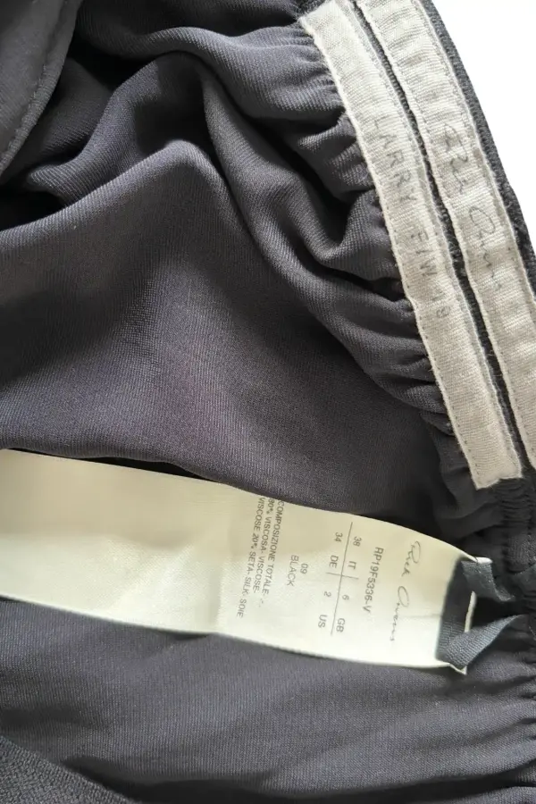 Rick Owens Черная бархатная юбка-макси Lilies с разрезом Черный