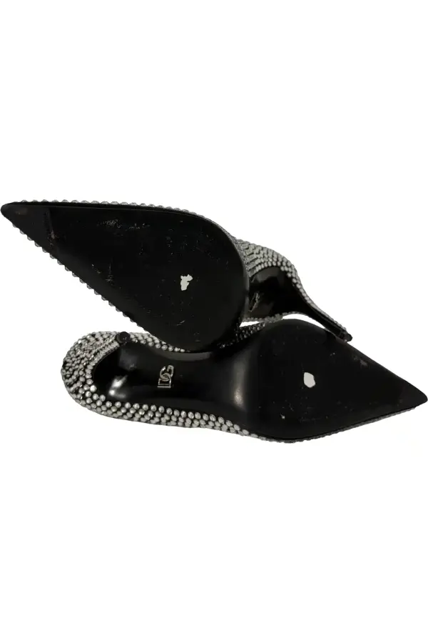 Dolce & Gabbana Черные туфли в стразах Lollo 105 Черный