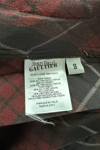 Jean Paul Gaultier Красная юбка-макси в клетку Красный