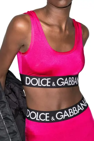 Dolce & Gabbana Фуксия спортивный топ Фуксия