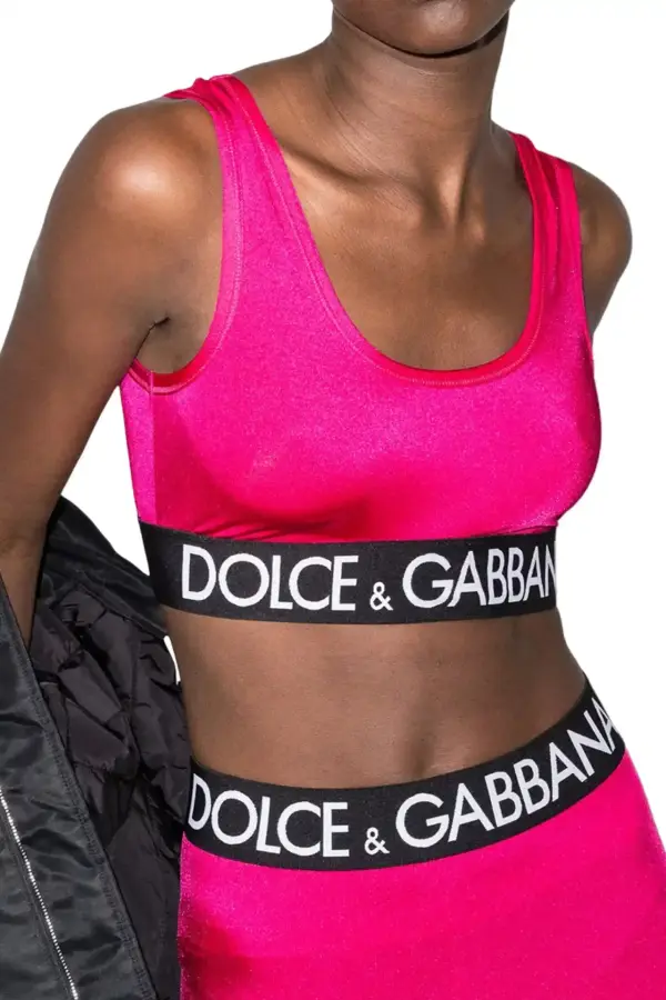Dolce & Gabbana Фуксия спортивный топ Фуксия